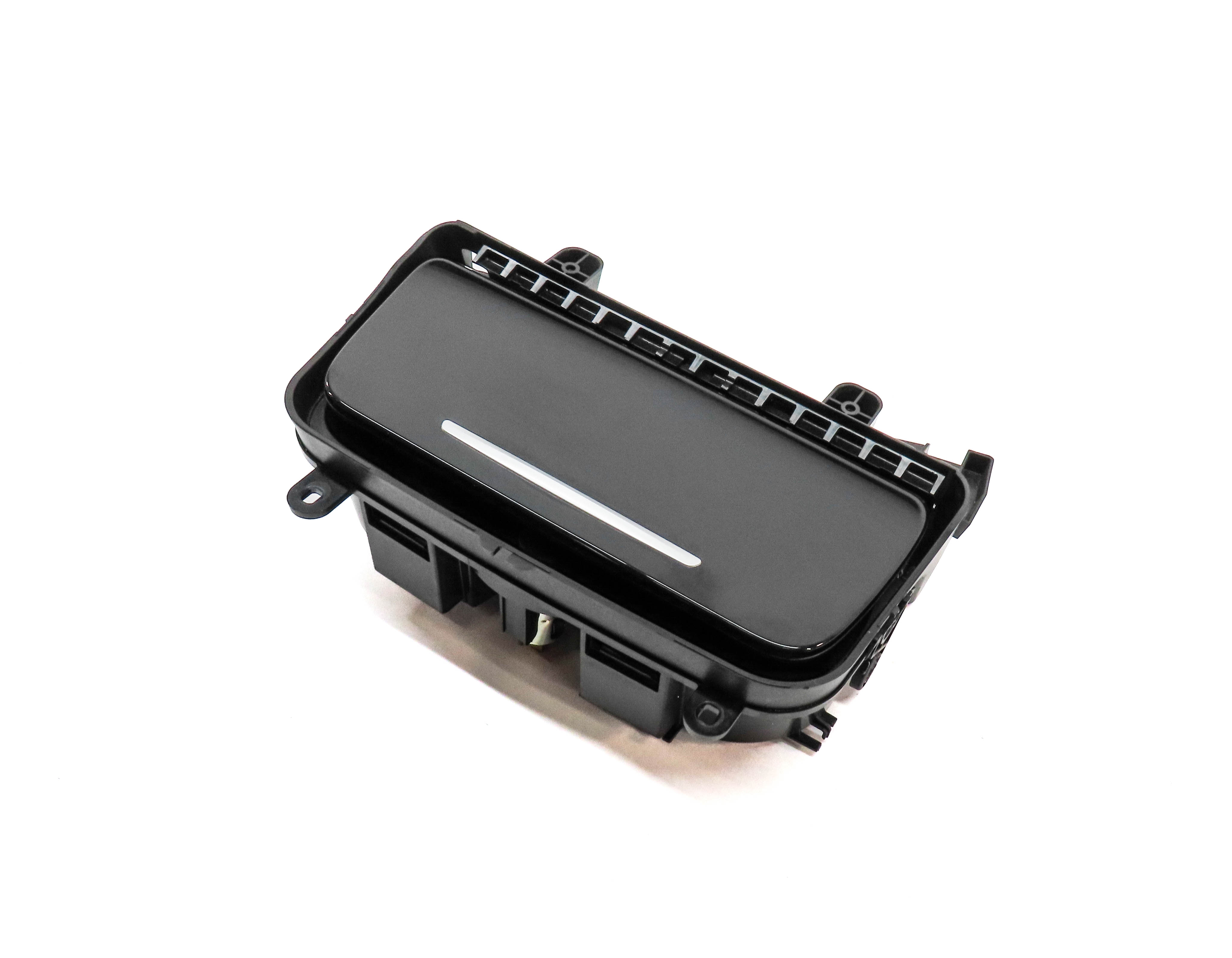 2011 BMW 535XIGT (F07) FRONT CENTER CONSOLE CUPHOLDER w/12V SOCKET (GLOSS BLACK) — exact item pictured